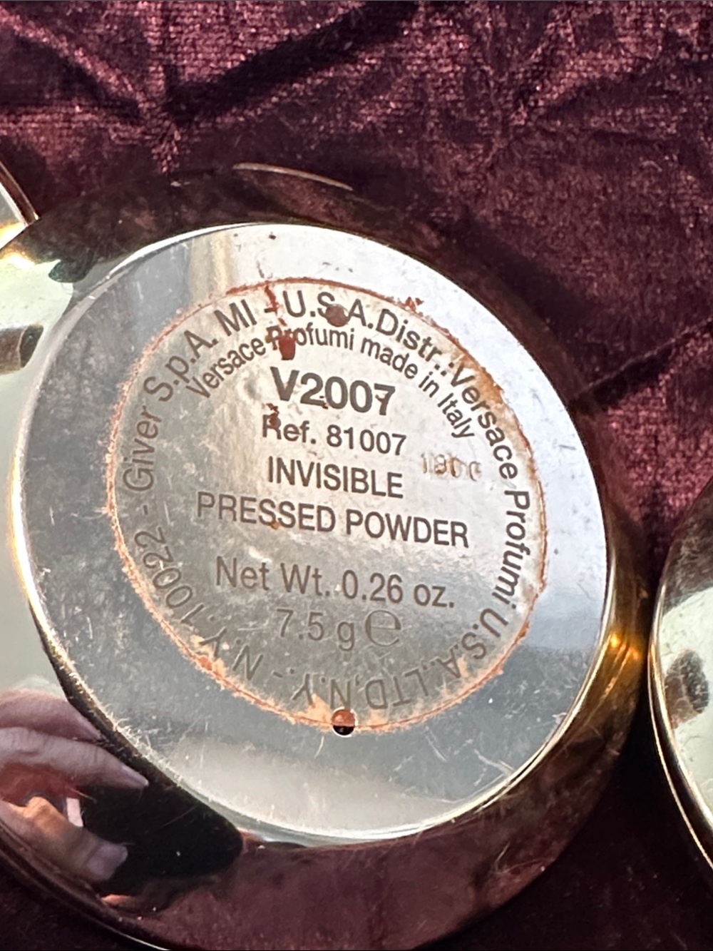 Versace Silver Medusa Center Mirror Compacts - Trio - Picture 4 of 5